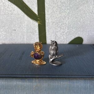 Vintage Tiny Owl Trinkets